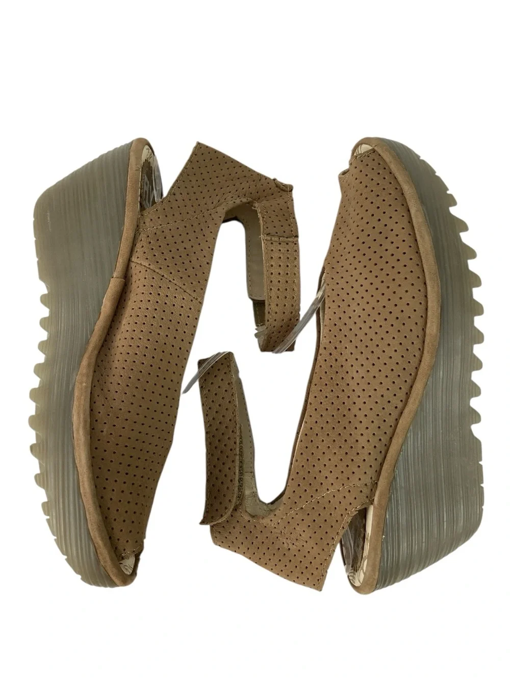 Fly London Yala Suede Ankle Strap Wedge Shoe, Size 38